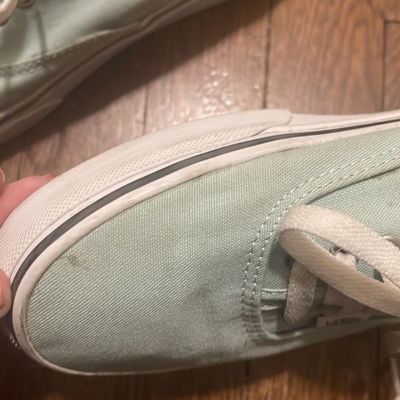 Vans Mint Sea Foam Tennis Shoes Size 9 - Picture 6 of 9